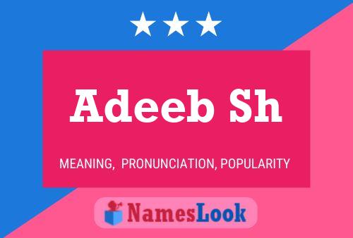 Adeeb Sh பெயர் போஸ்டர்