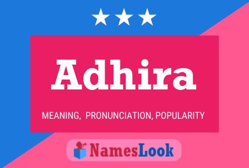 Adhira பெயர் போஸ்டர்