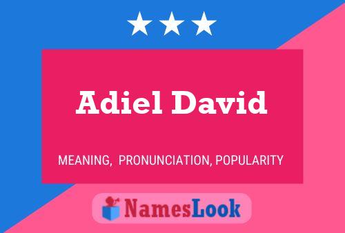 Adiel David பெயர் போஸ்டர்