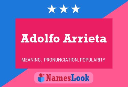 Adolfo Arrieta பெயர் போஸ்டர்