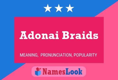 Adonai Braids பெயர் போஸ்டர்