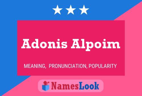 Adonis Alpoim பெயர் போஸ்டர்