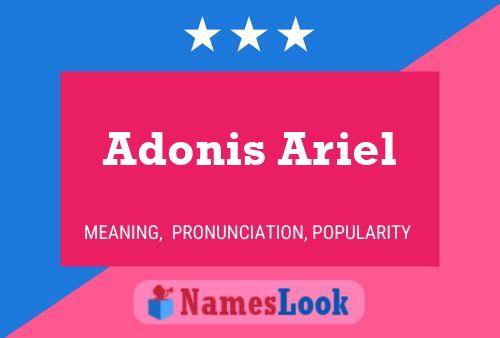 Adonis Ariel பெயர் போஸ்டர்