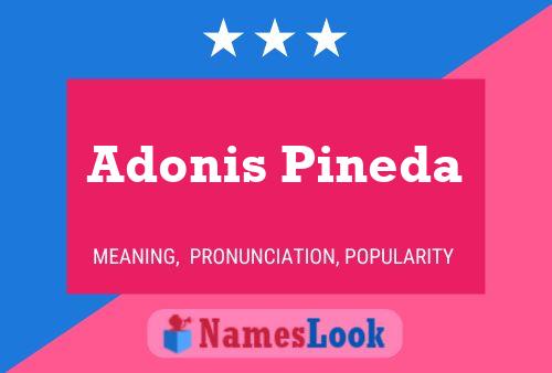 Adonis Pineda பெயர் போஸ்டர்