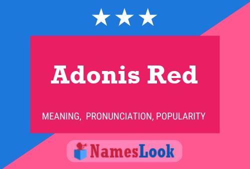 Adonis Red பெயர் போஸ்டர்