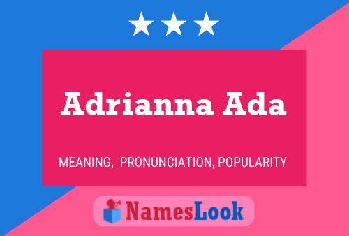 Adrianna Ada பெயர் போஸ்டர்