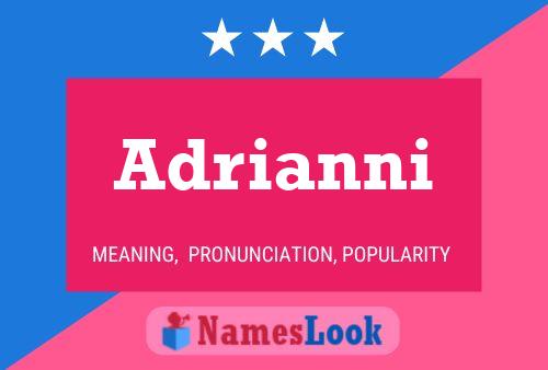 Adrianni பெயர் போஸ்டர்