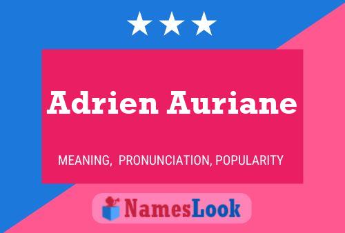 Adrien Auriane பெயர் போஸ்டர்