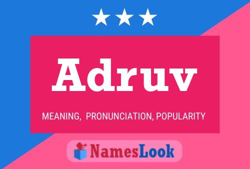 Adruv பெயர் போஸ்டர்