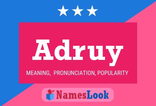 Adruy பெயர் போஸ்டர்