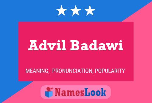 Advil Badawi பெயர் போஸ்டர்