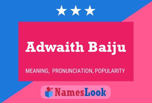 Adwaith Baiju பெயர் போஸ்டர்