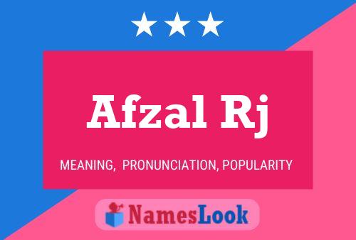 Afzal Rj பெயர் போஸ்டர்