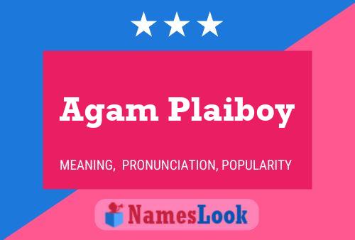 Agam Plaiboy பெயர் போஸ்டர்