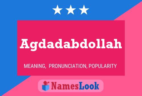 Agdadabdollah பெயர் போஸ்டர்