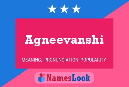 Agneevanshi பெயர் போஸ்டர்