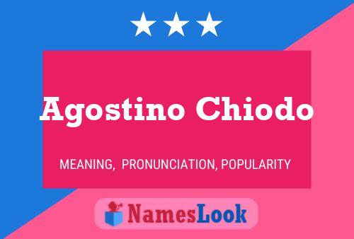 Agostino Chiodo பெயர் போஸ்டர்