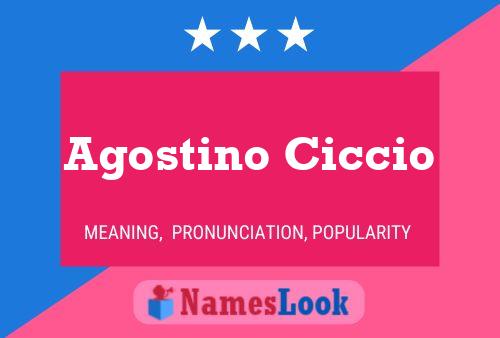 Agostino Ciccio பெயர் போஸ்டர்