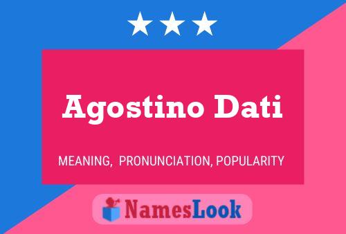 Agostino Dati பெயர் போஸ்டர்