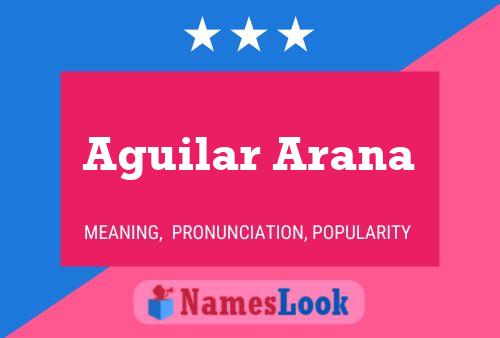 Aguilar Arana பெயர் போஸ்டர்