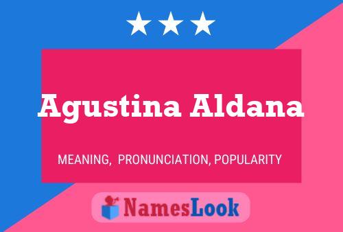 Agustina Aldana பெயர் போஸ்டர்