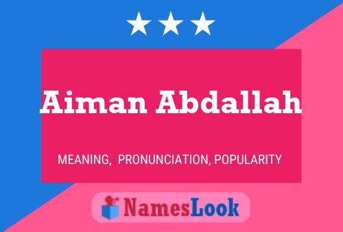 Aiman Abdallah பெயர் போஸ்டர்