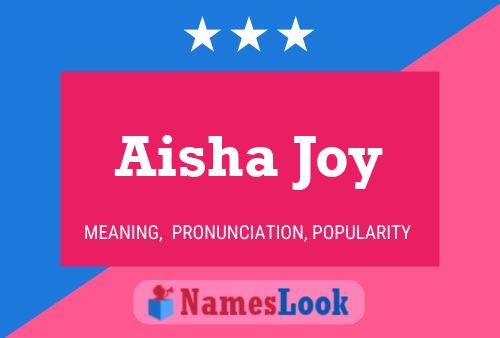 Aisha Joy பெயர் போஸ்டர்