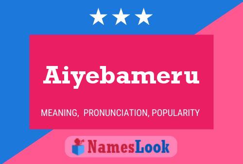 Aiyebameru பெயர் போஸ்டர்