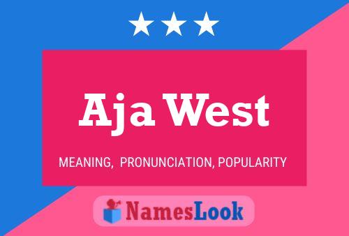 Aja West பெயர் போஸ்டர்