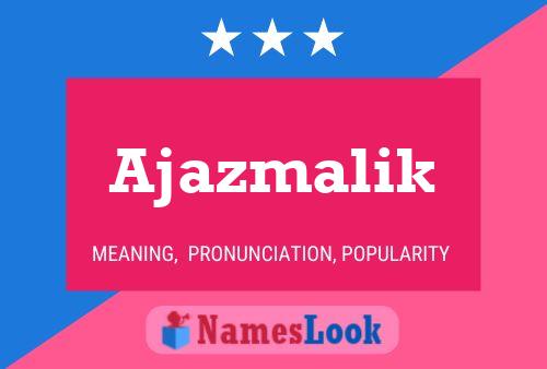 Ajazmalik பெயர் போஸ்டர்