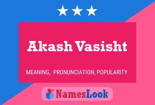 Akash Vasisht பெயர் போஸ்டர்