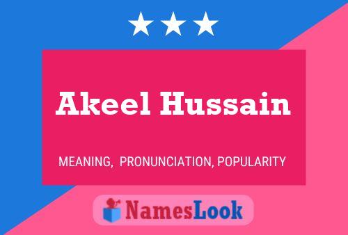 Akeel Hussain பெயர் போஸ்டர்