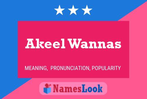 Akeel Wannas பெயர் போஸ்டர்