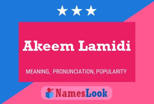 Akeem Lamidi பெயர் போஸ்டர்