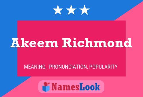 Akeem Richmond பெயர் போஸ்டர்