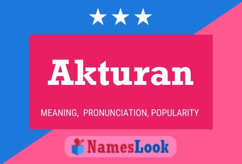 Akturan பெயர் போஸ்டர்