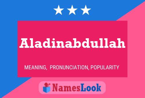 Aladinabdullah பெயர் போஸ்டர்