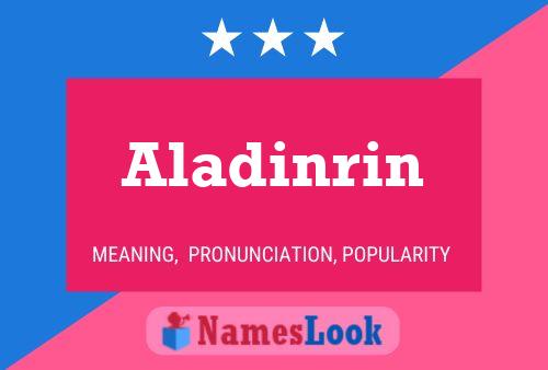 Aladinrin பெயர் போஸ்டர்