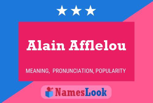 Alain Afflelou பெயர் போஸ்டர்