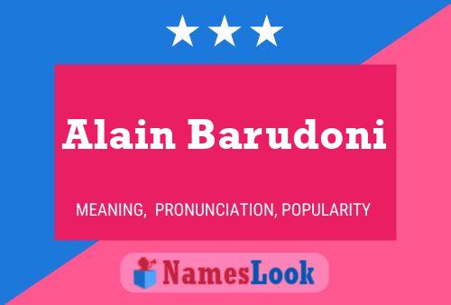 Alain Barudoni பெயர் போஸ்டர்