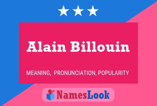 Alain Billouin பெயர் போஸ்டர்