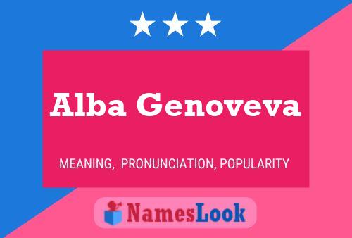 Alba Genoveva பெயர் போஸ்டர்