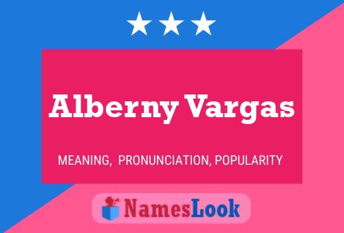 Alberny Vargas பெயர் போஸ்டர்