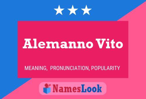 Alemanno Vito பெயர் போஸ்டர்