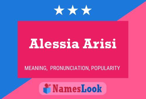 Alessia Arisi பெயர் போஸ்டர்