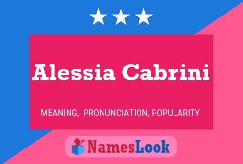 Alessia Cabrini பெயர் போஸ்டர்