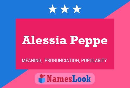 Alessia Peppe பெயர் போஸ்டர்