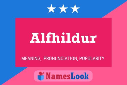 Alfhildur பெயர் போஸ்டர்