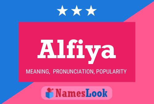 Alfiya பெயர் போஸ்டர்