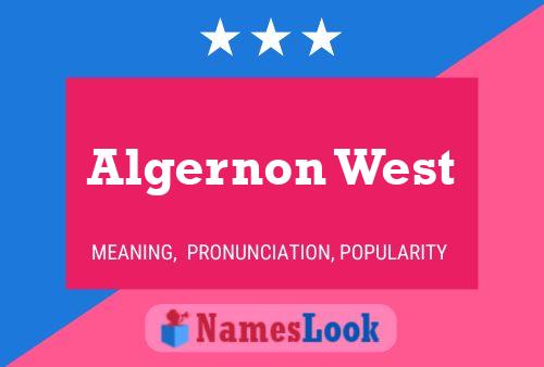 Algernon West பெயர் போஸ்டர்